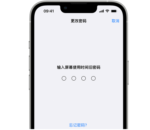 攸县iPhone屏幕维修分享iPhone屏幕使用时间密码忘记了怎么办 