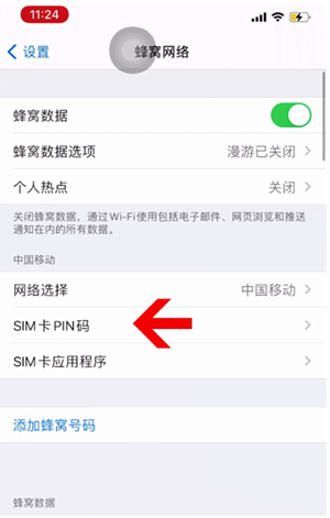 攸县苹果14维修网分享如何给iPhone14的SIM卡设置密码 