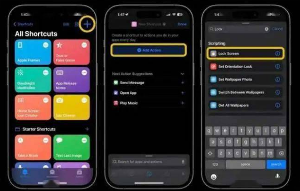 攸县苹果14锁屏维修店分享iPhone14升级iOS16.4后如何创建锁屏快捷方式 