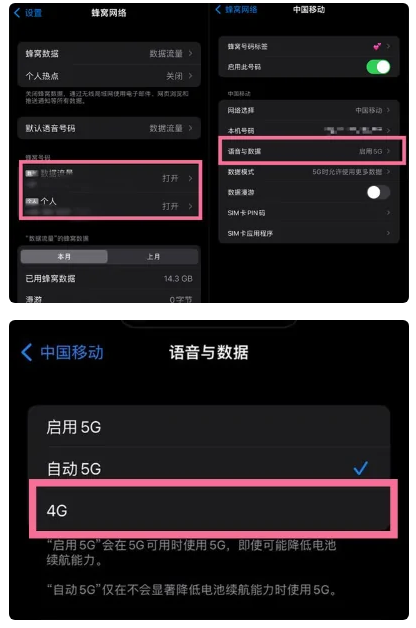 攸县苹果手机维修分享iPhone14如何切换4G/5G? iPhone14 5G网络切换方法 