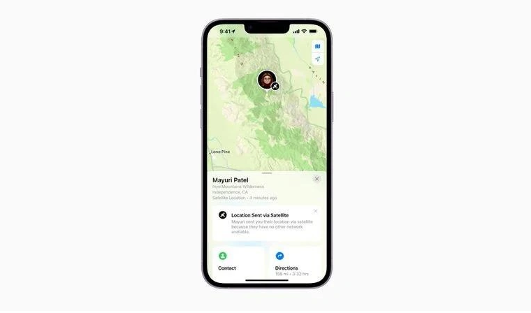 攸县苹果14维修分享iPhone14系列中 FindMy功能通过卫星分享位置方法教程 